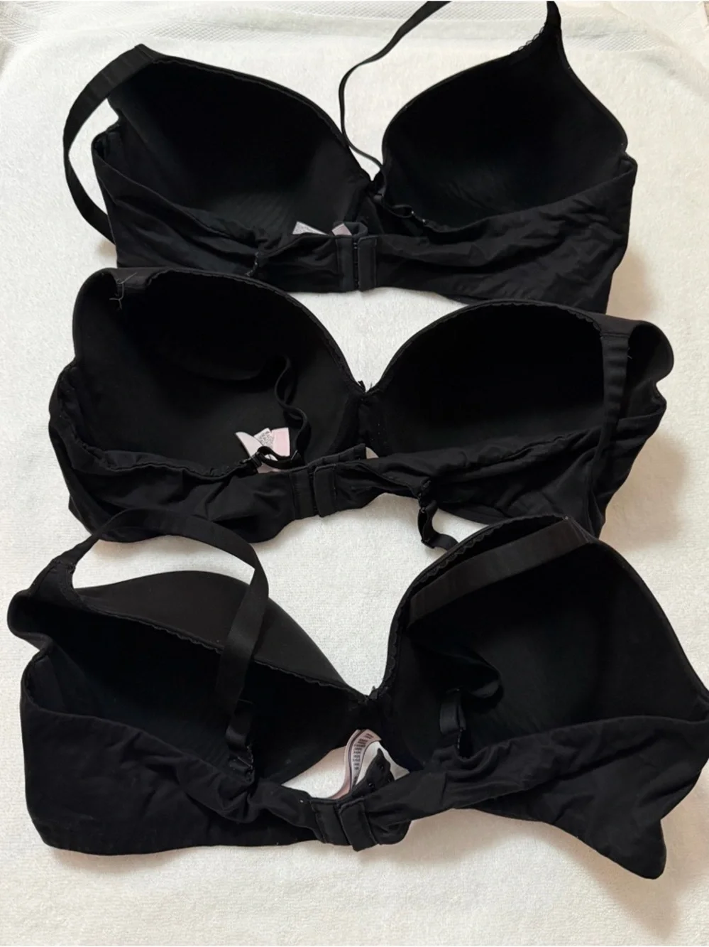 🖤 3 VICTORIA’S SECRET BODY BY VICTORIA LINED PERFECT COVERAGE BRA 44D BRAS - Picture 2 of 3